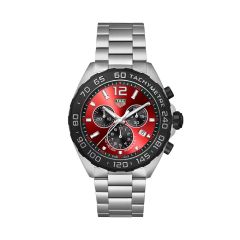 TAG Heuer Formula 1 Chronograph Red & Stainless Steel 43MM Watch