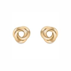 Open Knot 9CT Yellow-Gold Stud Earrings