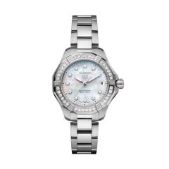 TAG Heuer Aquaracer Professional 200 Pearl & Diamond 34MM Solargraph Watch
