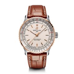 Breitling Navitimer Automatic Steel & 18CT Rose-Gold Leather 41MM Watch