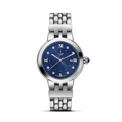 TUDOR Clair de Rose Steel & Blue Diamond Dial 30MM Automatic Watch