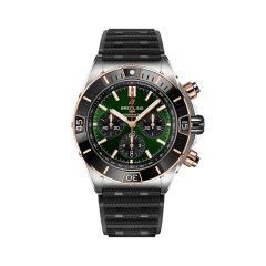 Breitling Super Chronomat B01 Steel Black & Green 44MM Chronograph Watch