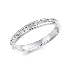 Platinum & Diamond Half Set Eternity Ring