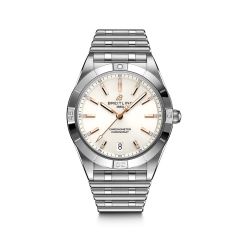 Breitling Chronomat Automatic Steel Diamond & White Dial 36MM Women's Watch