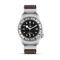 TUDOR Black Bay P01 Steel & Brown Leather 42MM Automatic Watch 