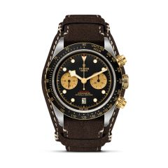 TUDOR Black Bay Chrono S&G Leather 41MM Chronograph Watch 