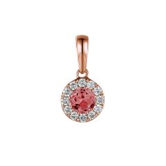 Tourmaline & Diamond 18CT Rose-Gold October Birthstone Pendant Necklace