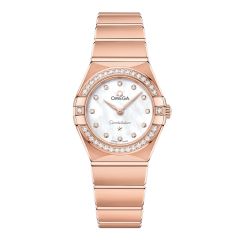 OMEGA Constellation Manhattan 18ct Rose-Gold & Diamond 25mm Women's Watch