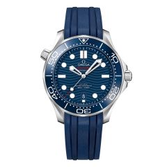 OMEGA Seamaster Diver 300 m Steel Blue Rubber 42 mm Automatic Men's Watch