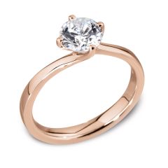 Waltz Diamond Engagement Ring in Rose Gold