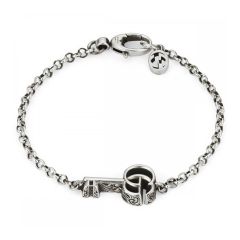 Gucci GG Marmont Key Pendant Sterling Silver Bracelet