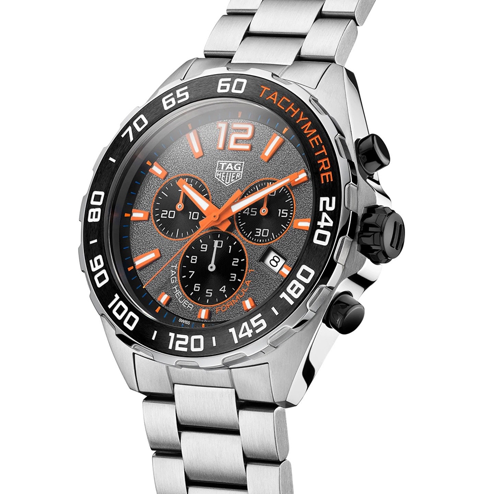 TAG Heuer Formula 1 Steel & Orange 43MM Chronograph Watch - 2