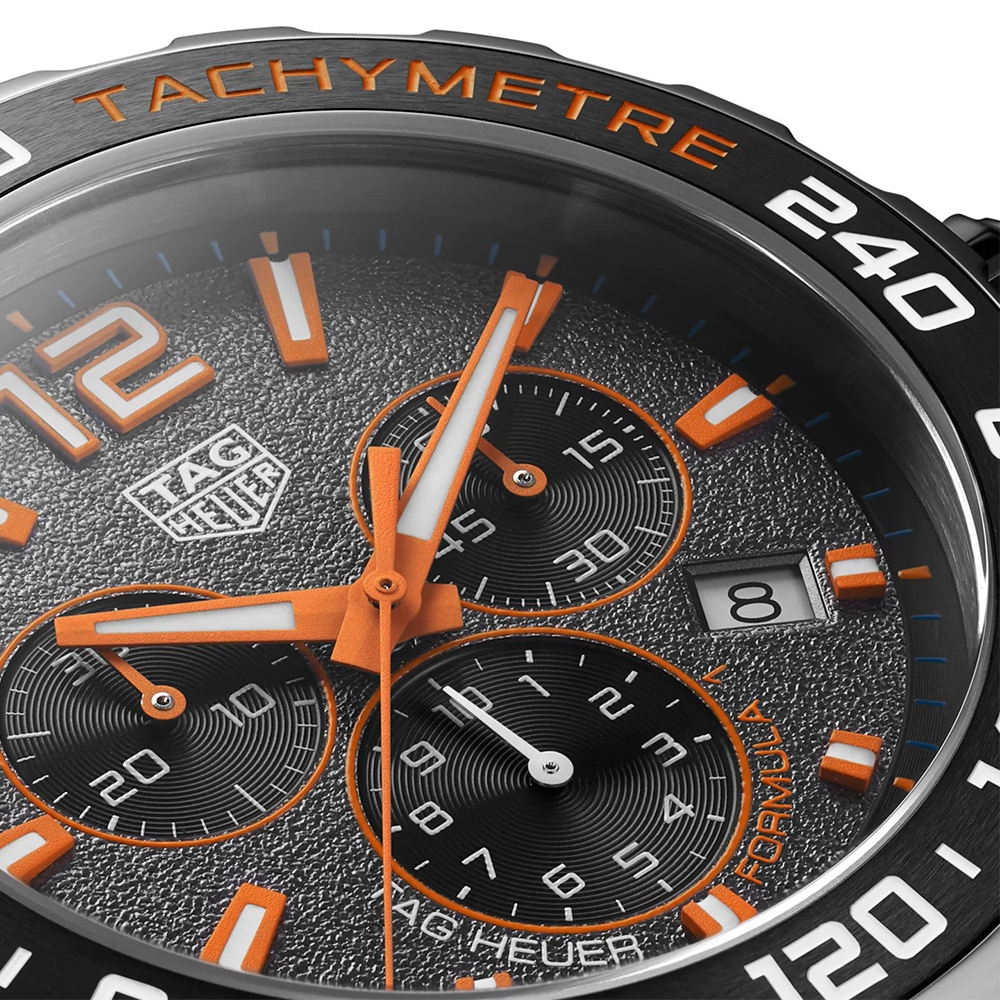 TAG Heuer Formula 1 Steel & Orange 43MM Chronograph Watch - 3