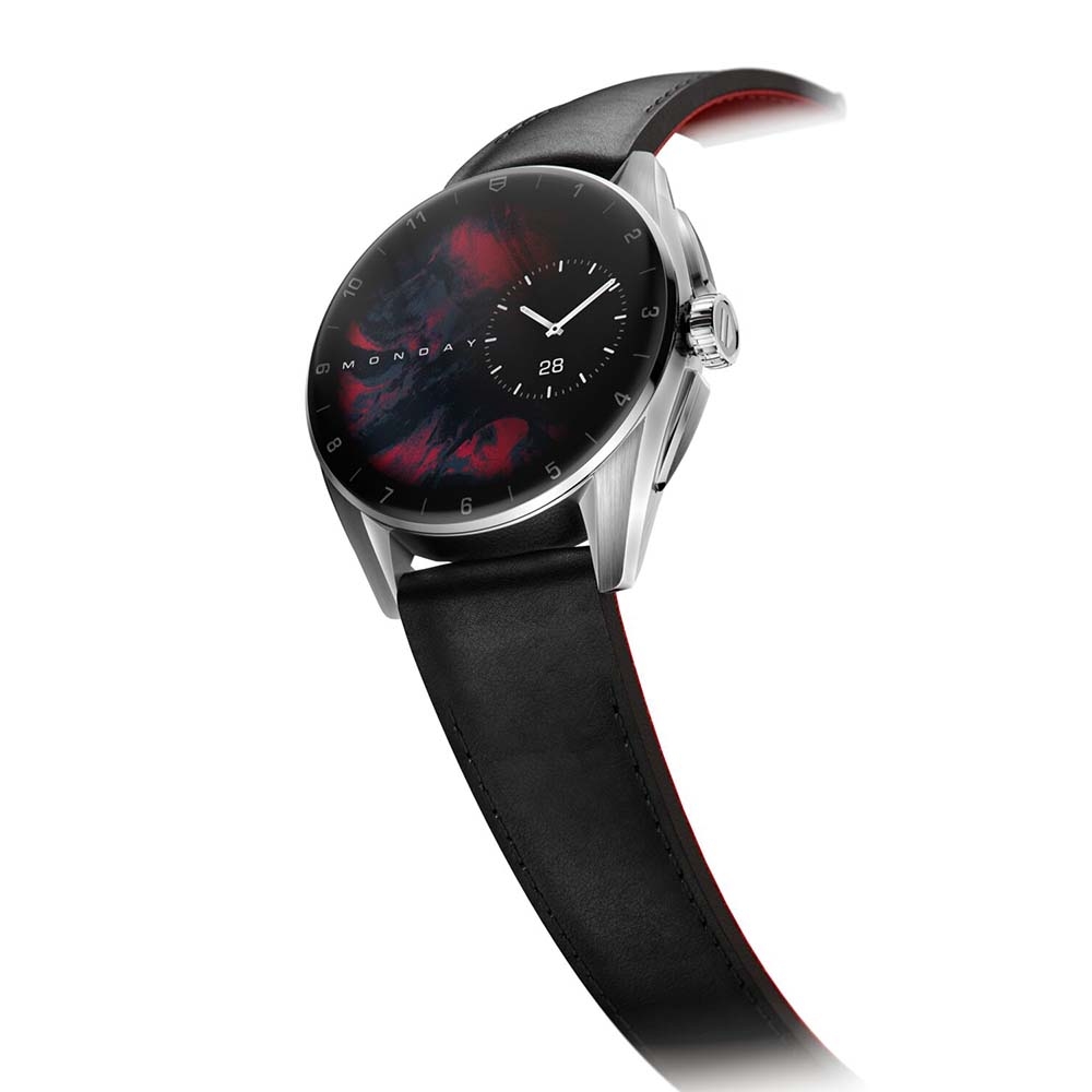 TAG Heuer Connected Calibre E4 Steel &amp; Black Leather 42MM Smartwatch - 2