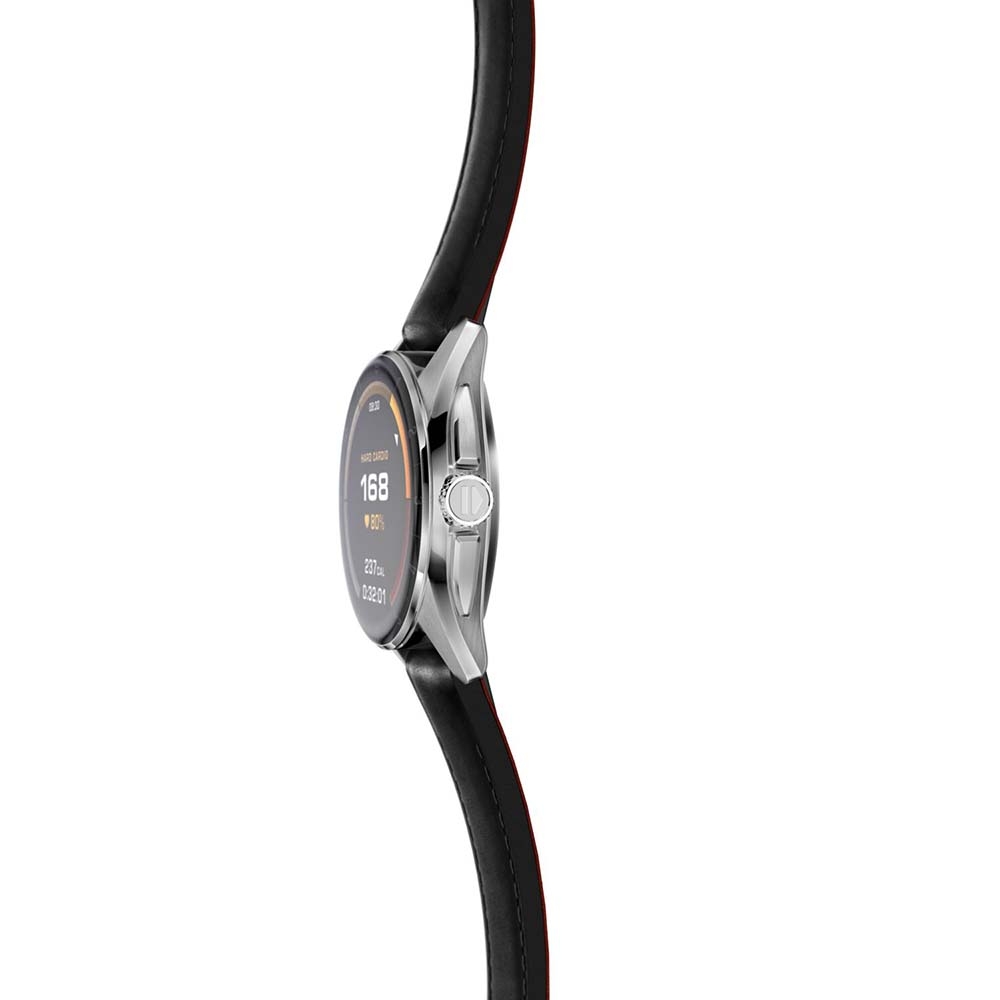 TAG Heuer Connected Calibre E4 Steel &amp; Black Leather 42MM Smartwatch - 3