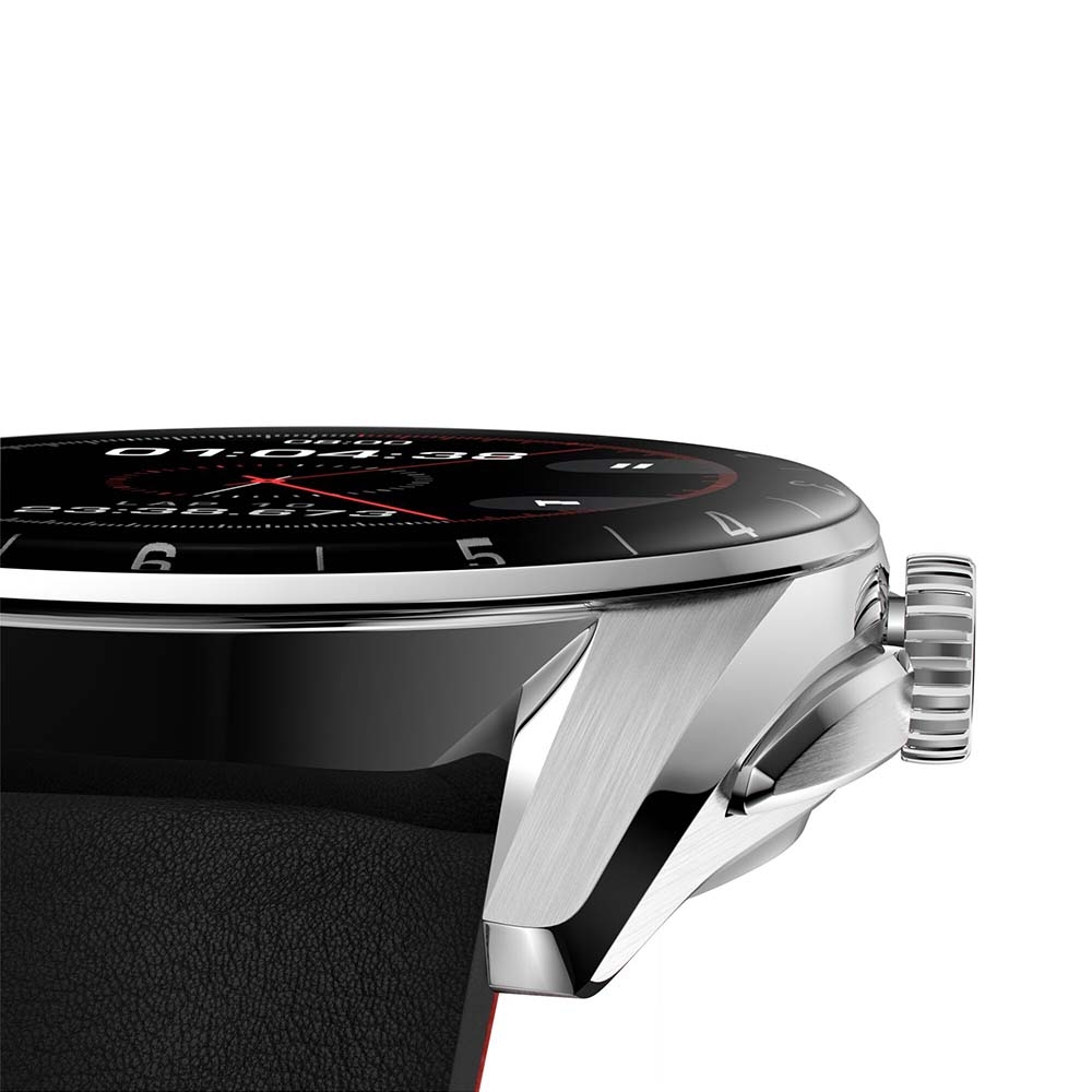TAG Heuer Connected Calibre E4 Steel &amp; Black Leather 42MM Smartwatch - 4