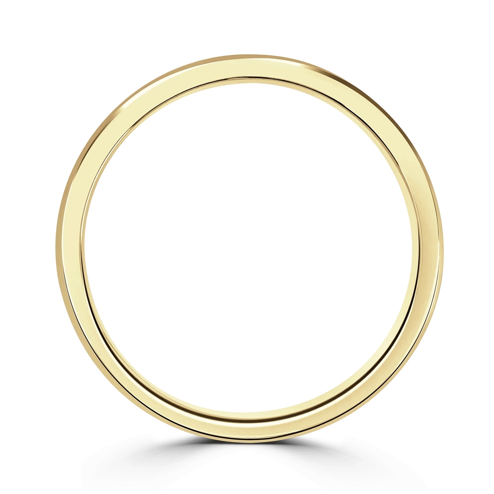 18CT Yellow Gold 5MM Flat Court Wedding Ring - 2