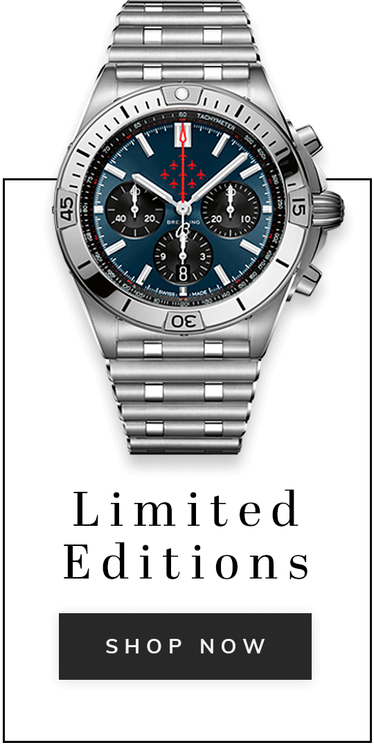 A Breitling watch with text limited editions shop now