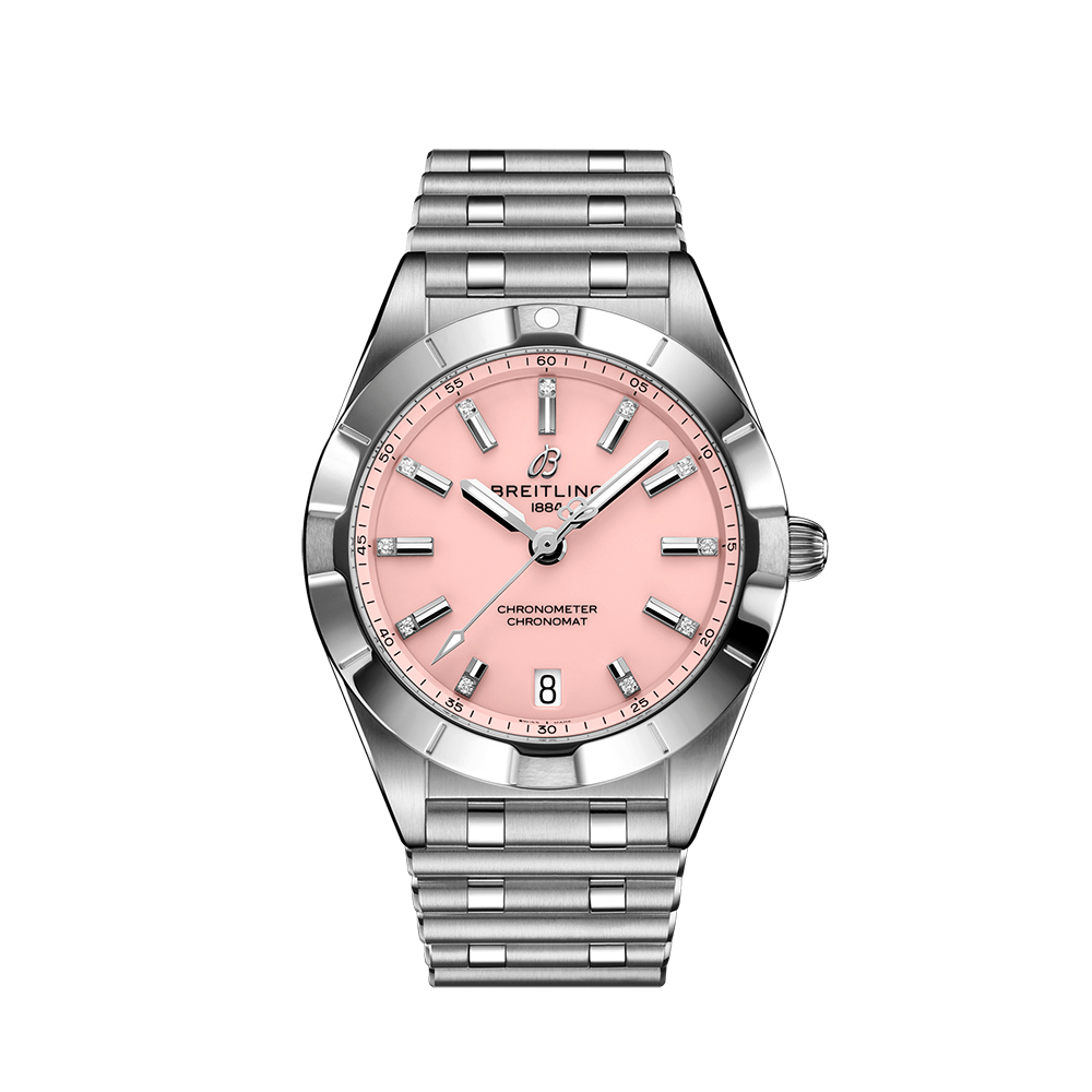 Breitling Chonomat SuperQuartz Pink Dial Watch