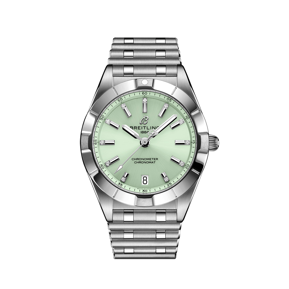 Breitling Chronomat SuperQuartz Mint Green Watch