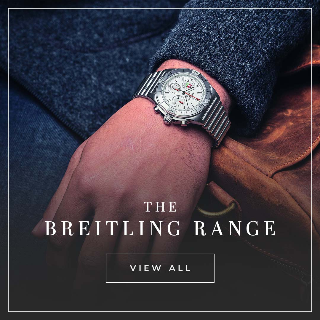 Breitling Chronomat Six Nations watch with the text the Breitling range view all