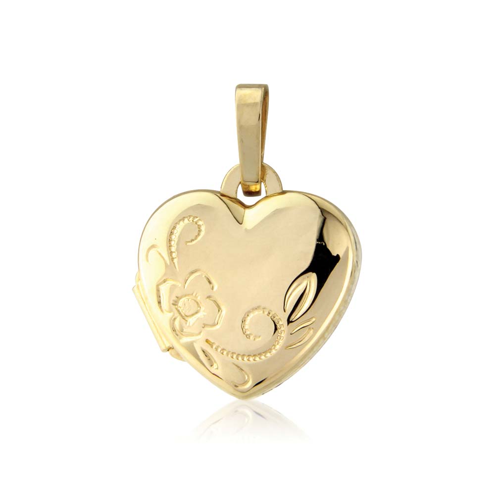 Heart Locket 9CT Yellow Gold Necklace