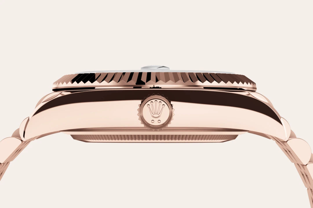 rolex sky-dweller in 18 ct everose gold, m336935-0005 - hugh rice the jewellers